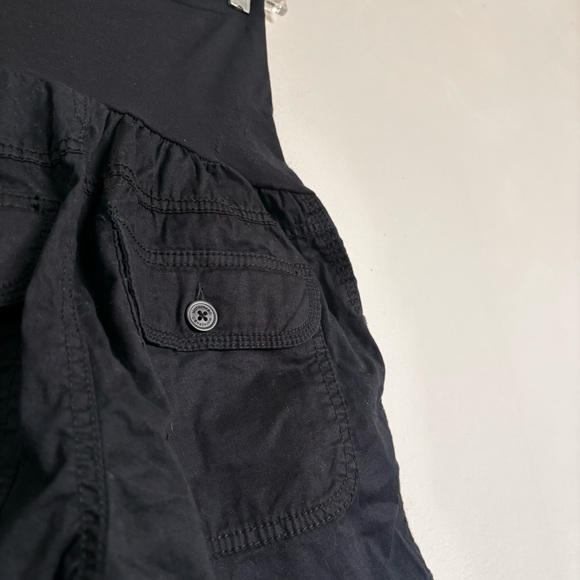 Motherhood Maternity Shorts in Black Size Small NEW Cotton Stretch Belly Band - Picture 6 of 11